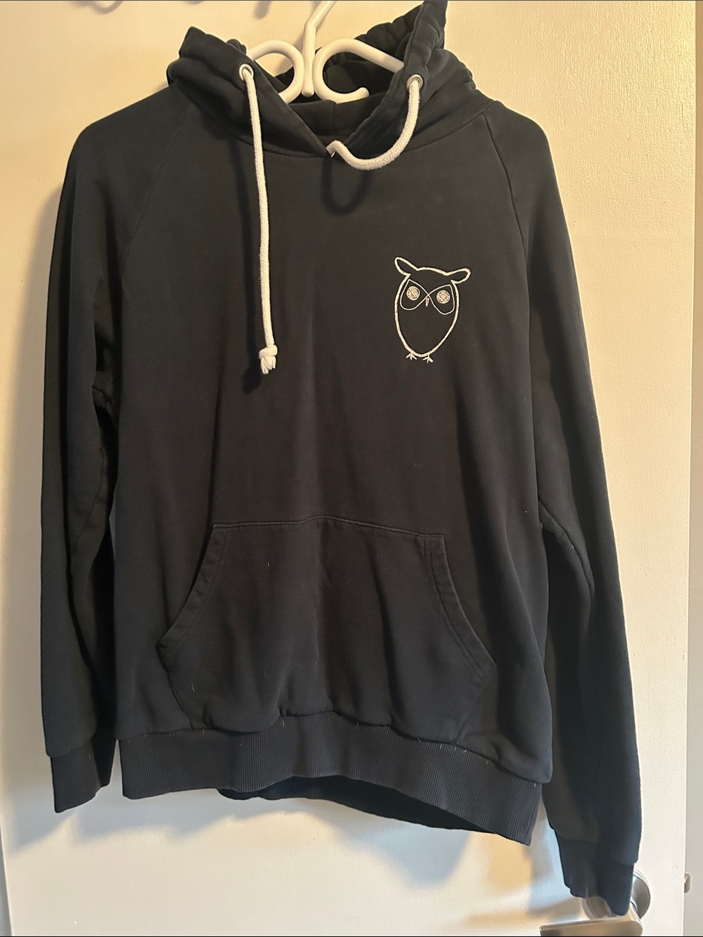 Navy Hoodie Sweatshirt with Owl Logo